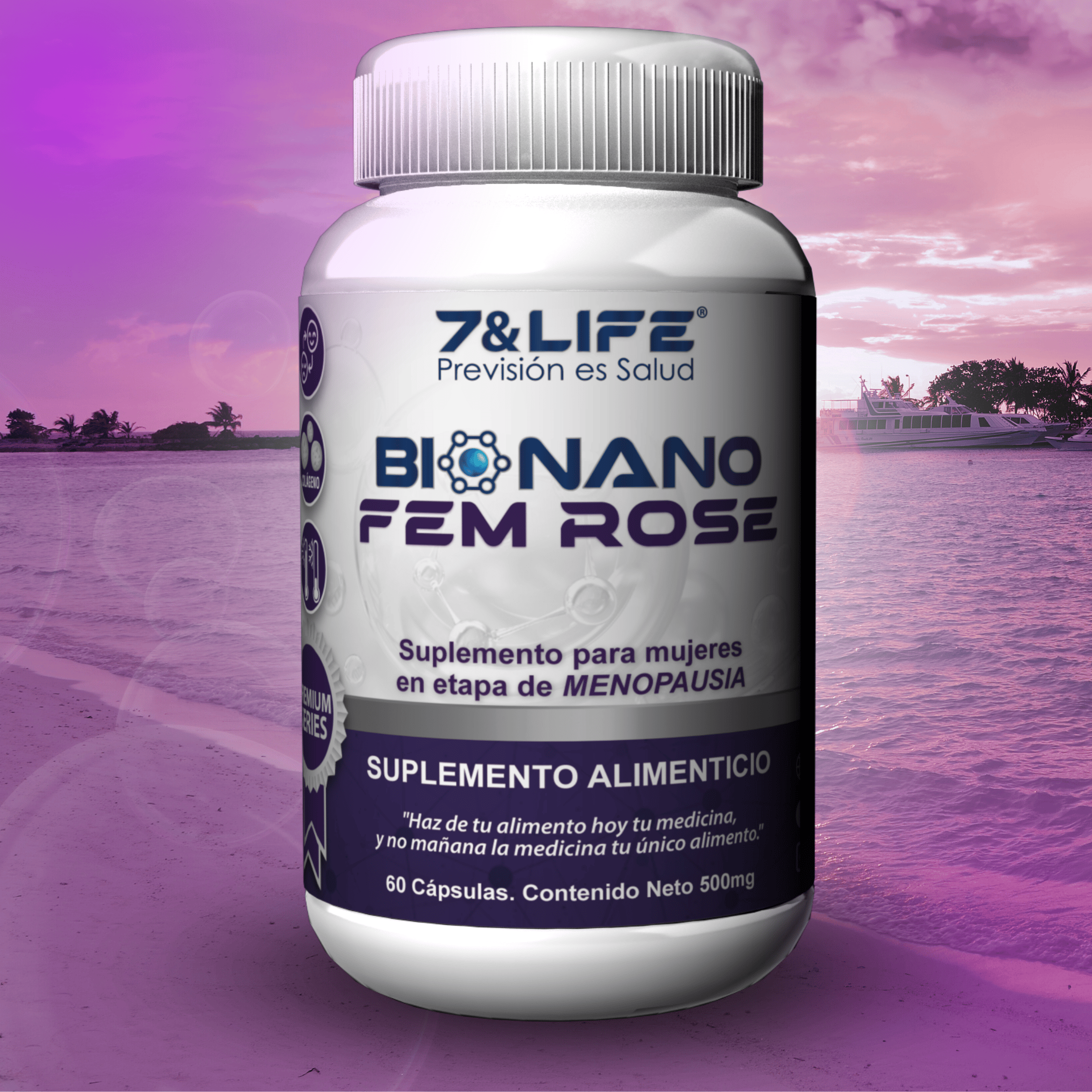 BIONANO FEM ROSE, Regulador hormonal para la etapa de menopausia